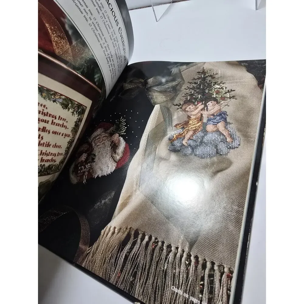 VTG Christmas Cross Stitch Book 1992 O Christmas Tree Leisure Arts Publication